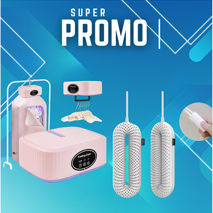 Combo secador ropa + secador zapatos